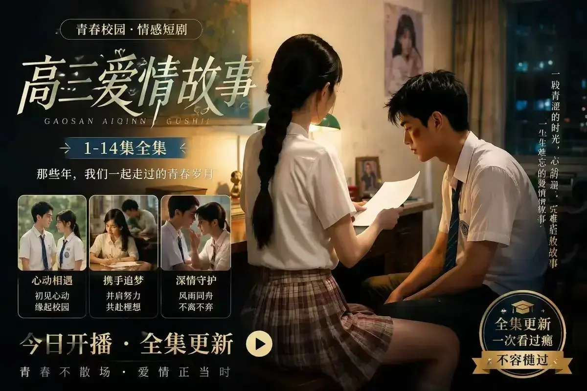 《B中爱情故事》AI校园短剧4KHDR画质完整版在线观看-B中爱情故事未删减百度网盘资源下载-每集都戳心的天花板级高清短剧